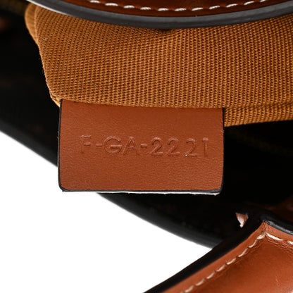 Celine Triomphe Canvas Calfskin Small Vertical Cabas Tan 7 of 11