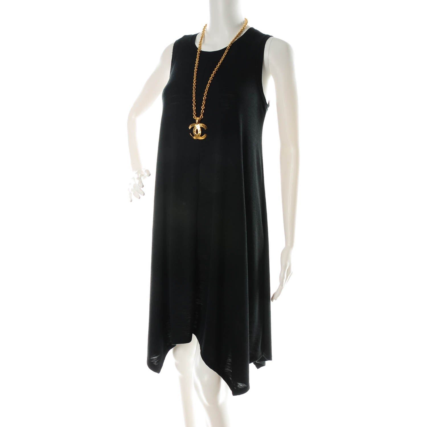 Chanel Quilted CC Long Chain Necklace Gold 2 of 4