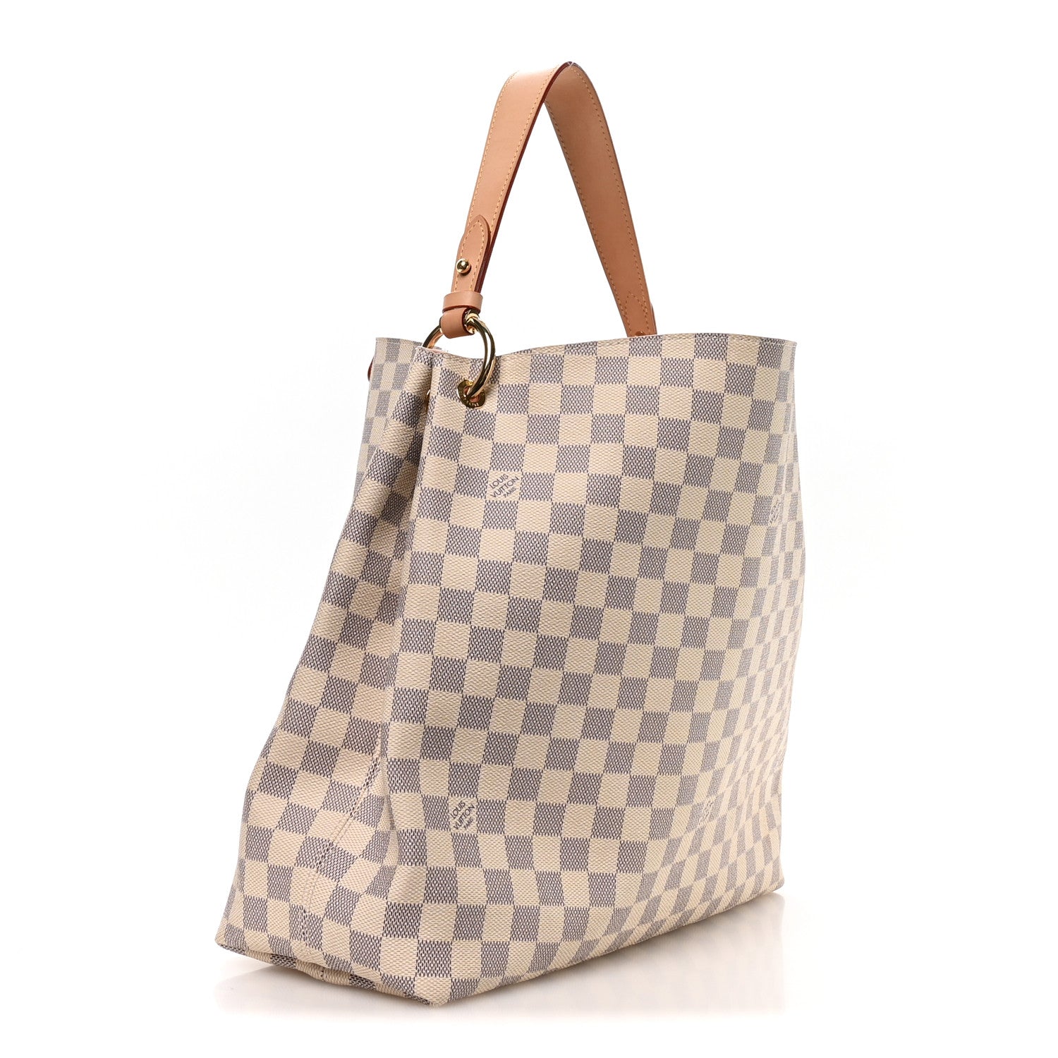 Louis Vuitton Damier Azur Graceful MM Rose Ballerine 2 of 8