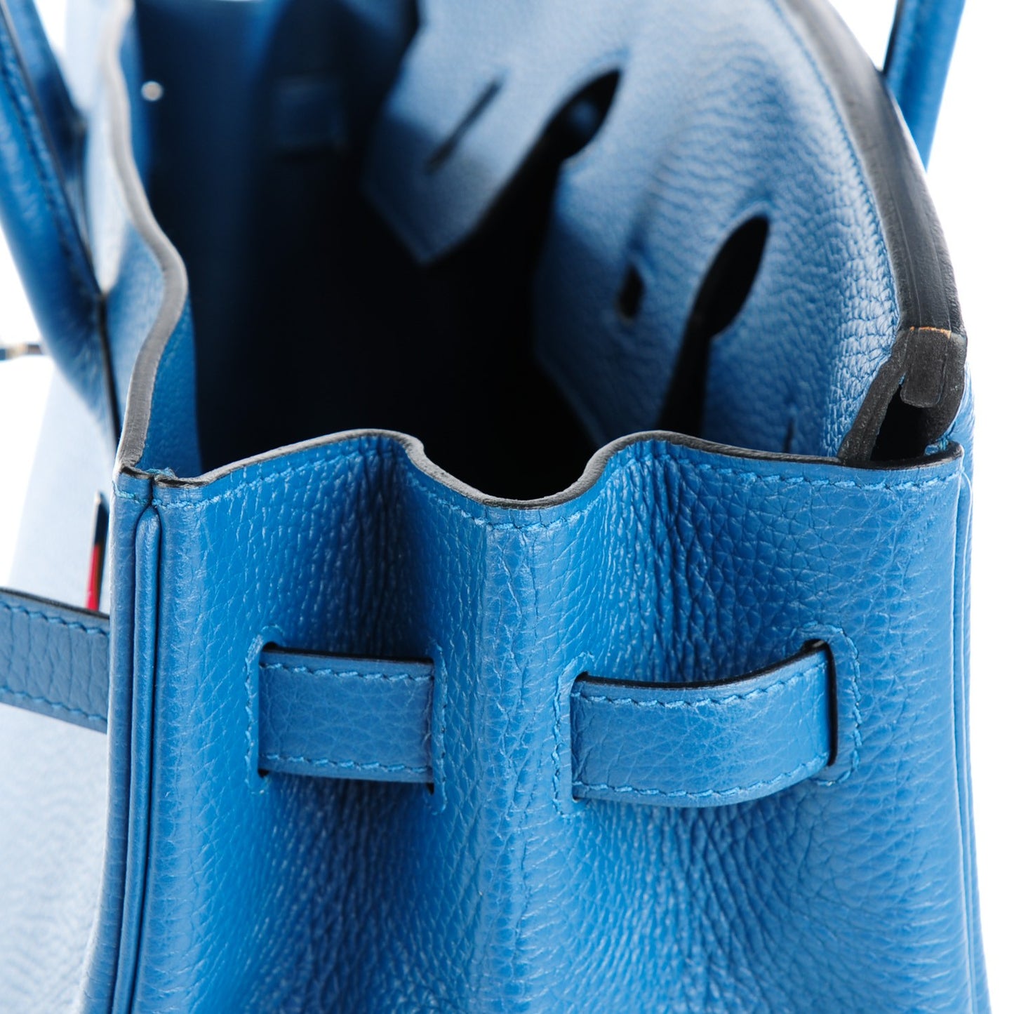 Taurillon Clemence Birkin 35 Bleu Thalassa