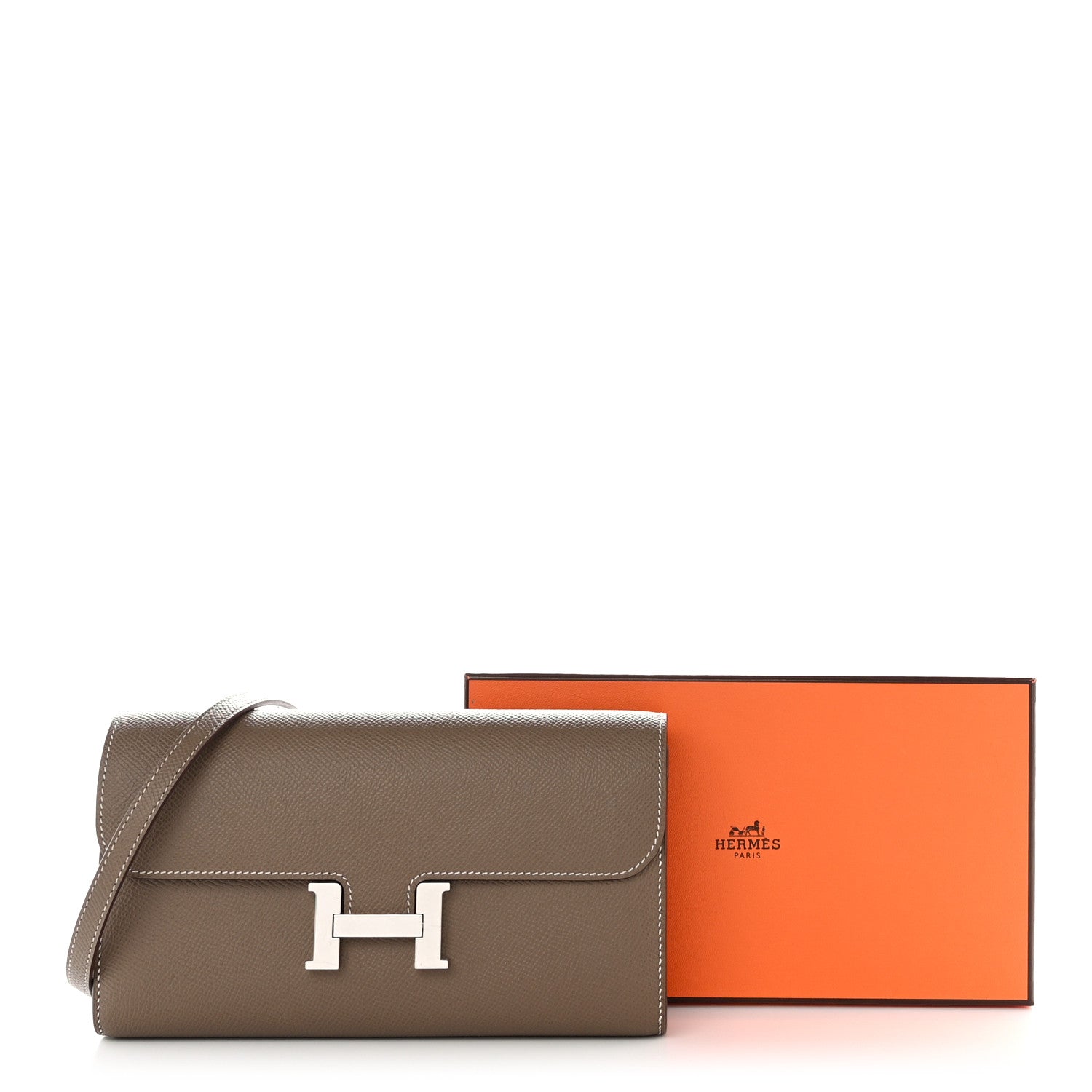 Hermes Epsom Constance Long To Go Wallet Etoupe 14 of 14