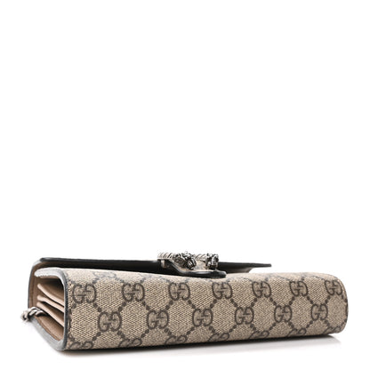 Gucci GG Supreme Monogram Mini Dionysus Chain Wallet Beige Taupe 4 of 11