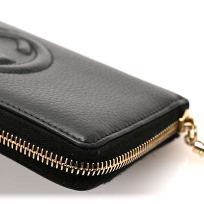 Gucci Pebbled Calfskin Soho Zip Around Wallet Black 11 of 11