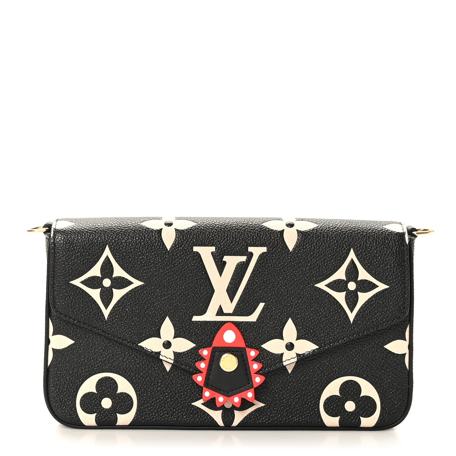 Louis Vuitton Empreinte Monogram Giant Crafty Pochette Felicie Black 1 of 8