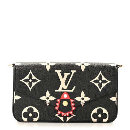 Louis Vuitton Empreinte Monogram Giant Crafty Pochette Felicie Black 1 of 8