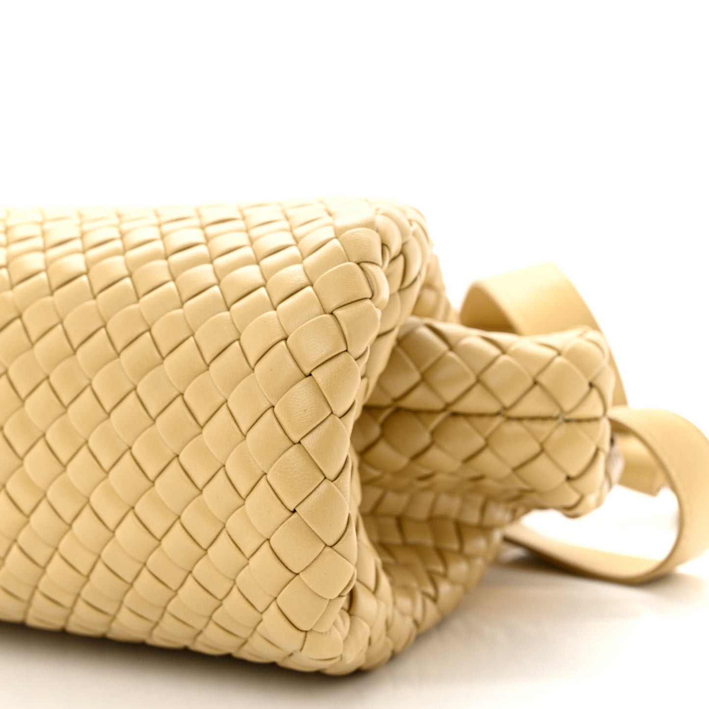 Nappa Intrecciato Padded Small The Top Handle Tote Bag Porridge