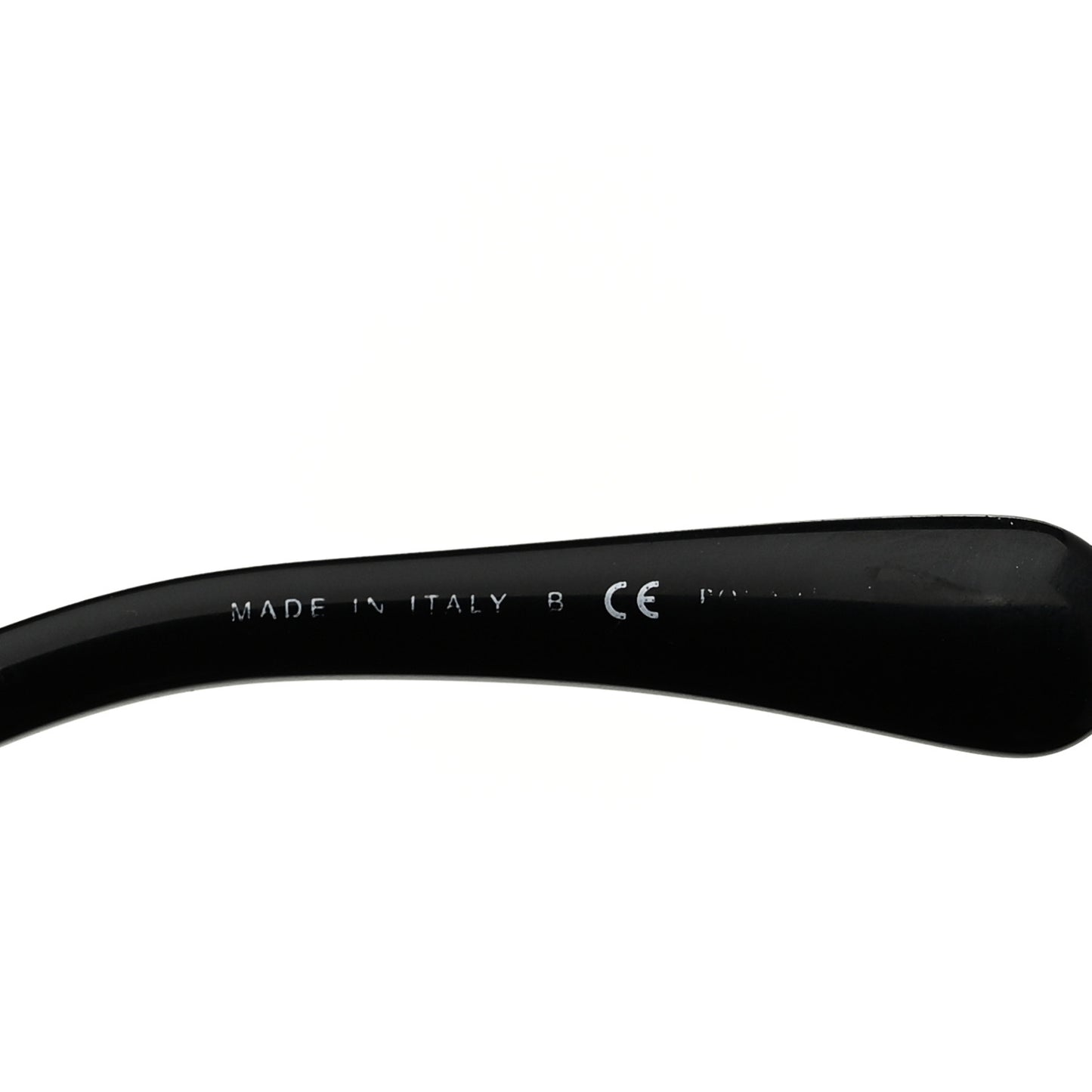 Acetate Strass Polarized Square Sunglasses 5422-B Black