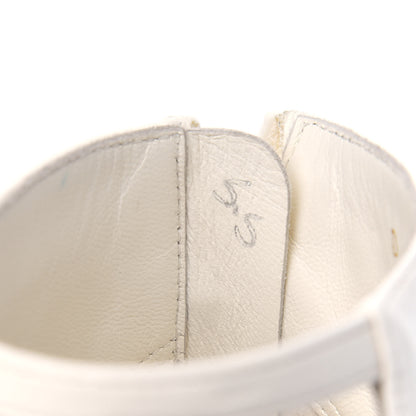 Chanel Lambskin Pearl Caged Sandals 38.5 Ivory 13 of 14