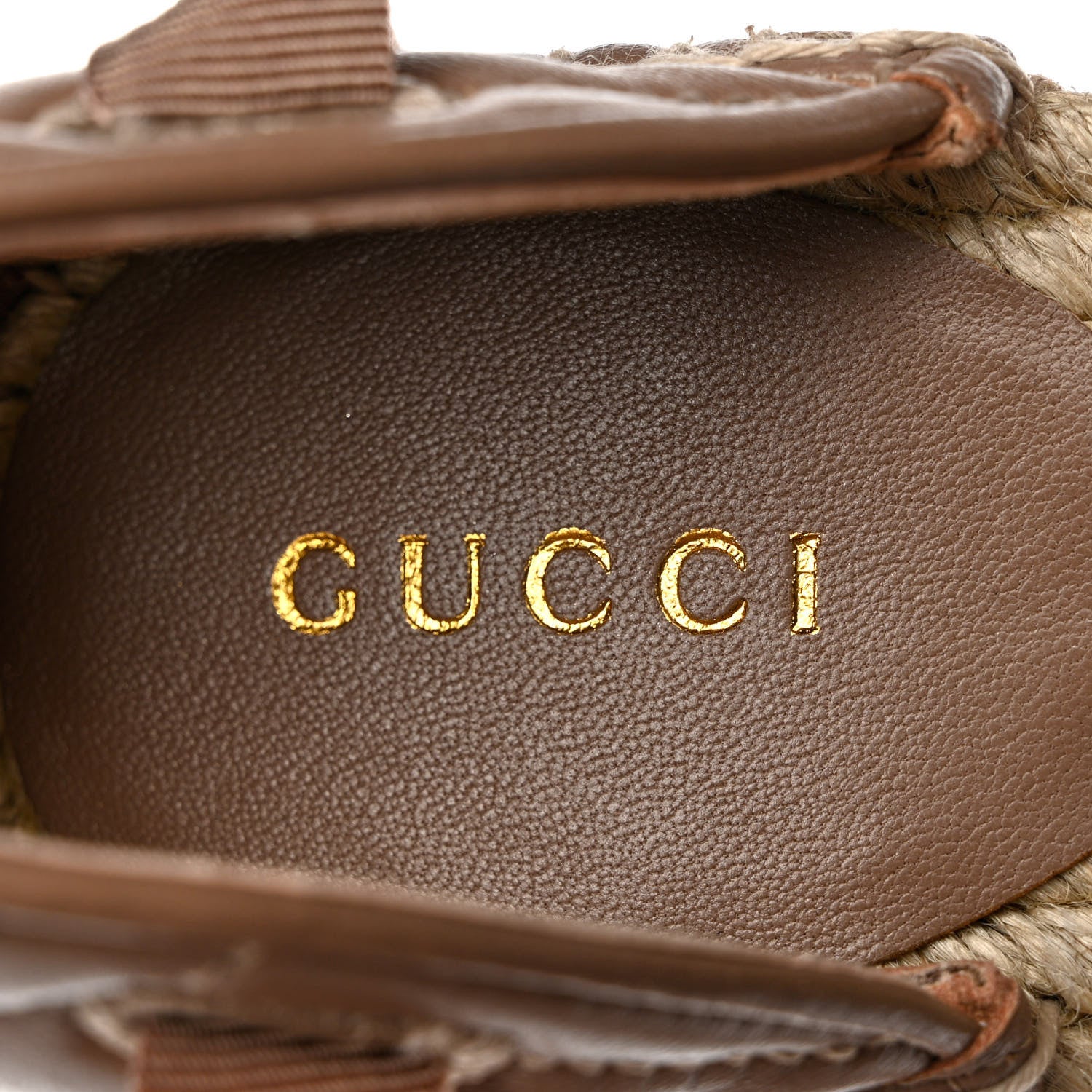 Gucci Nappa Matelasse GG Marmont Ankle Wrap Platform 35/120mm Espadrille Wedges 37 Porcelain Rose 6 of 10
