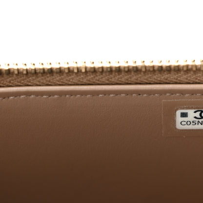 Chanel Caviar Quilted Small Vanity Case With Chain Dark Beige 7 of 10