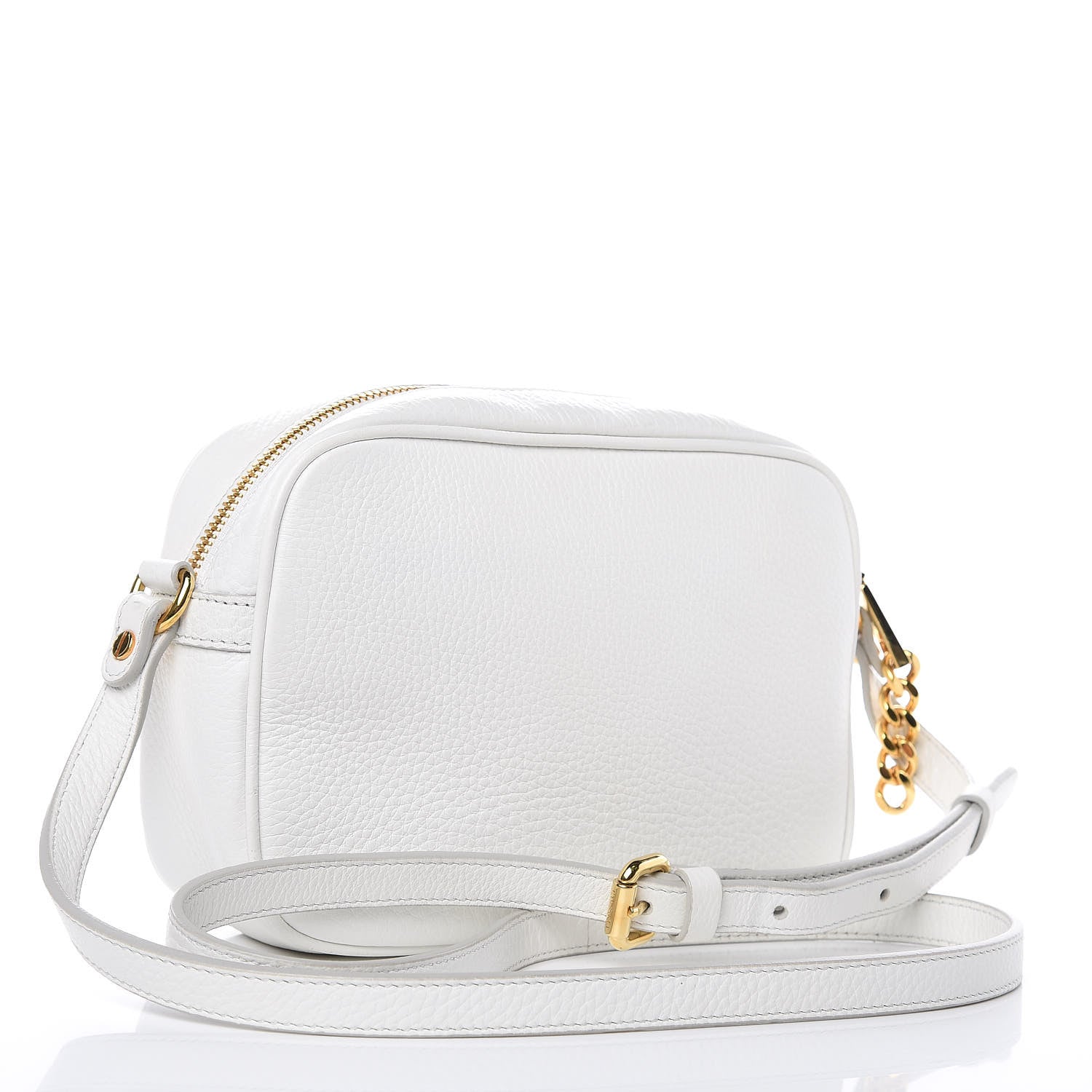 Versace Calfskin Palazzo Camera Bag White 3 of 9