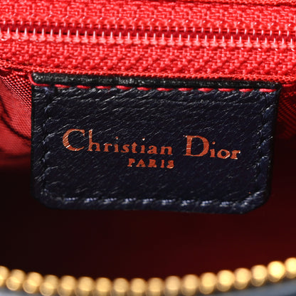 Christian Dior Lambskin Cannage Medium Lady Dior Navy Blue 5 of 9