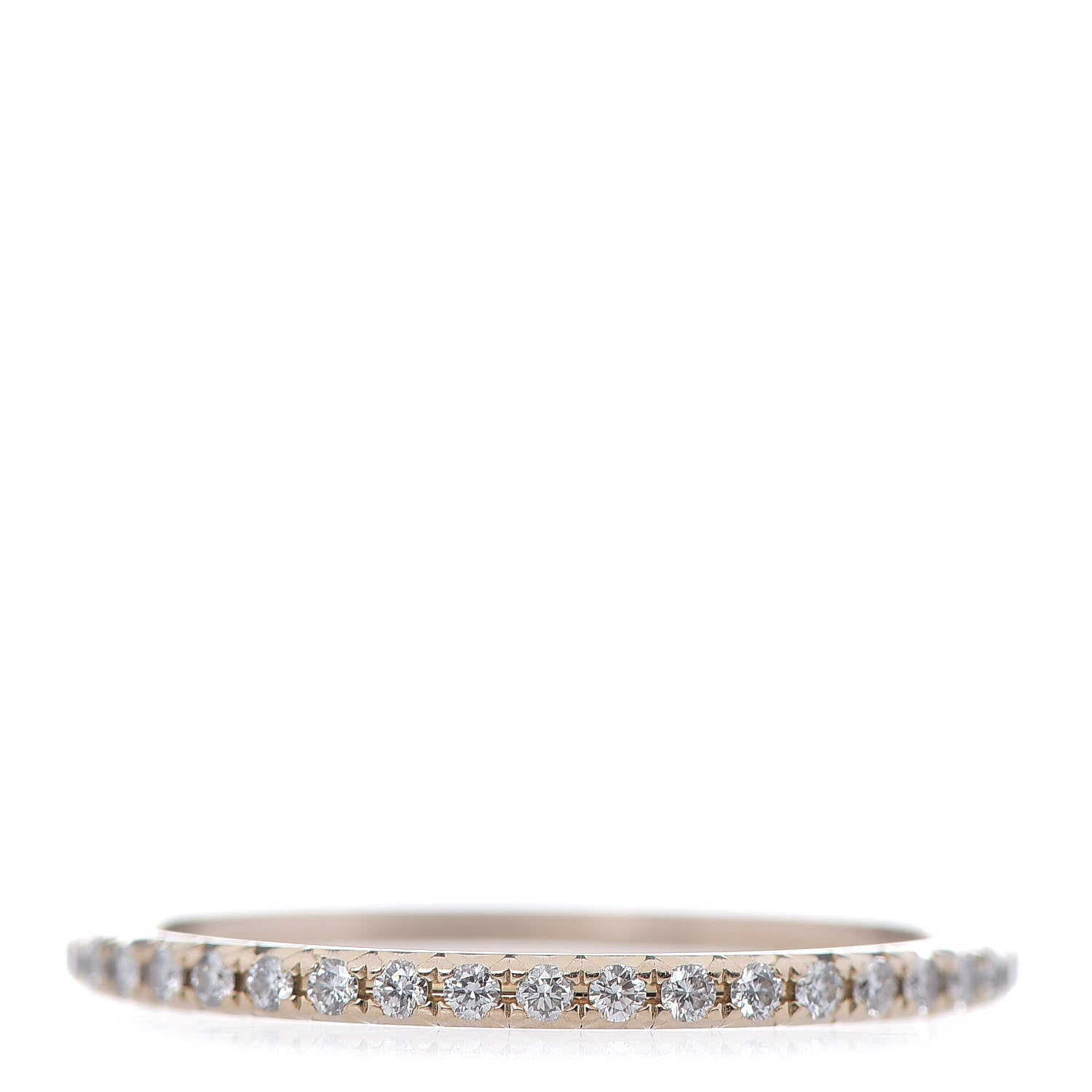 Tiffany 18K Rose Gold Diamond Metro Band Ring 52 6 1 of 6