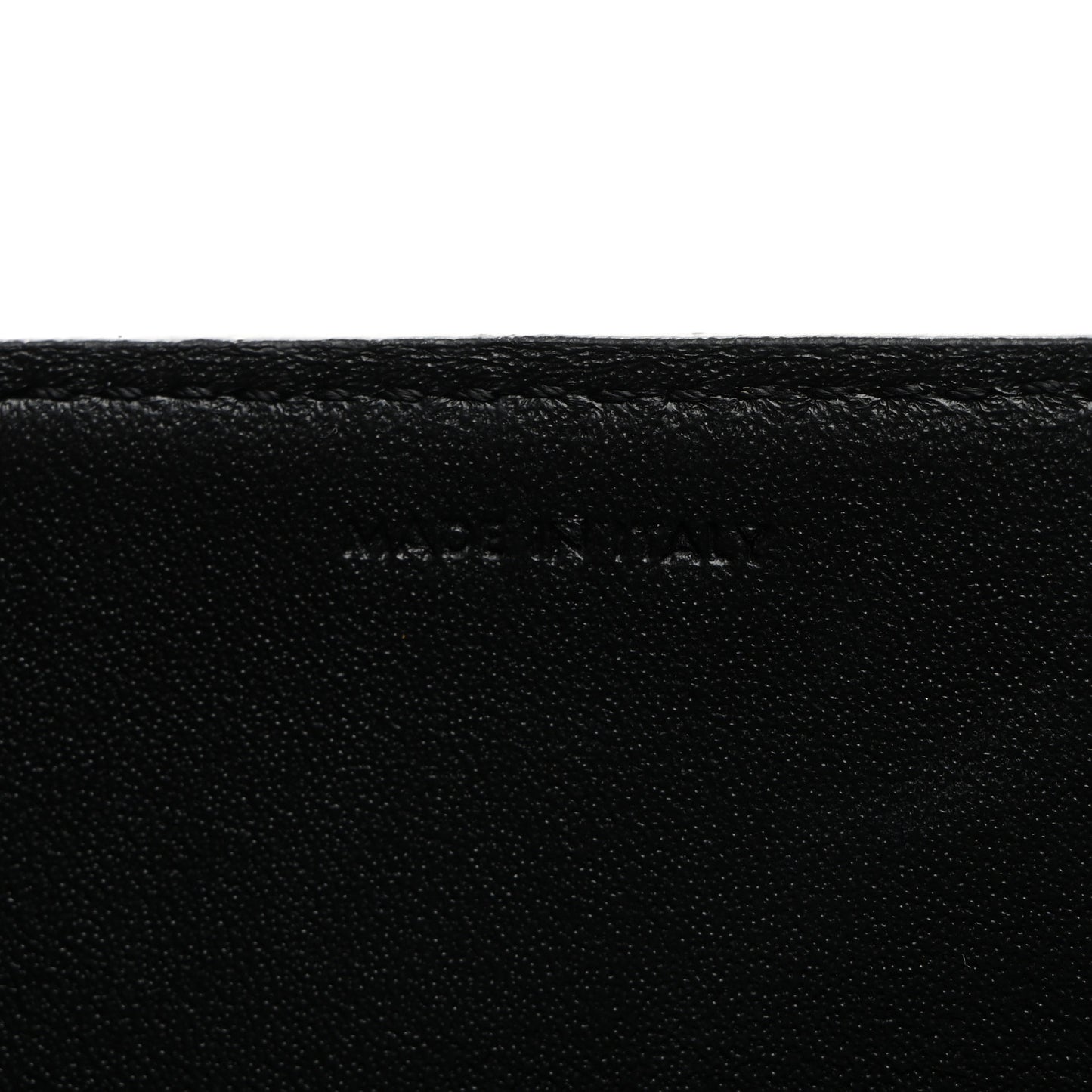 Shiny Calfskin Chain Besace Triomphe Black