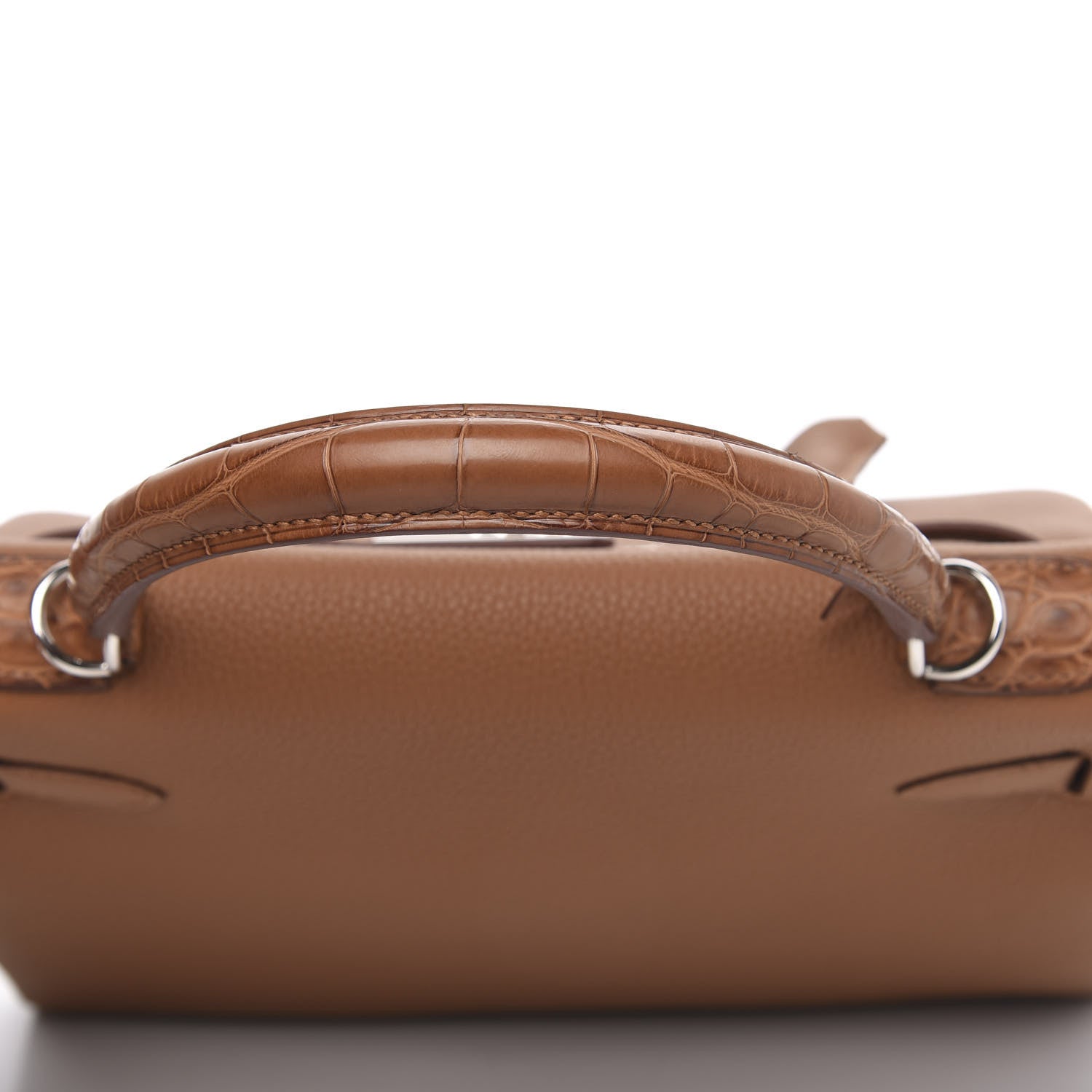 Hermes Togo Matte Alligator Kelly Retourne Touch 28 Gold 21 of 32