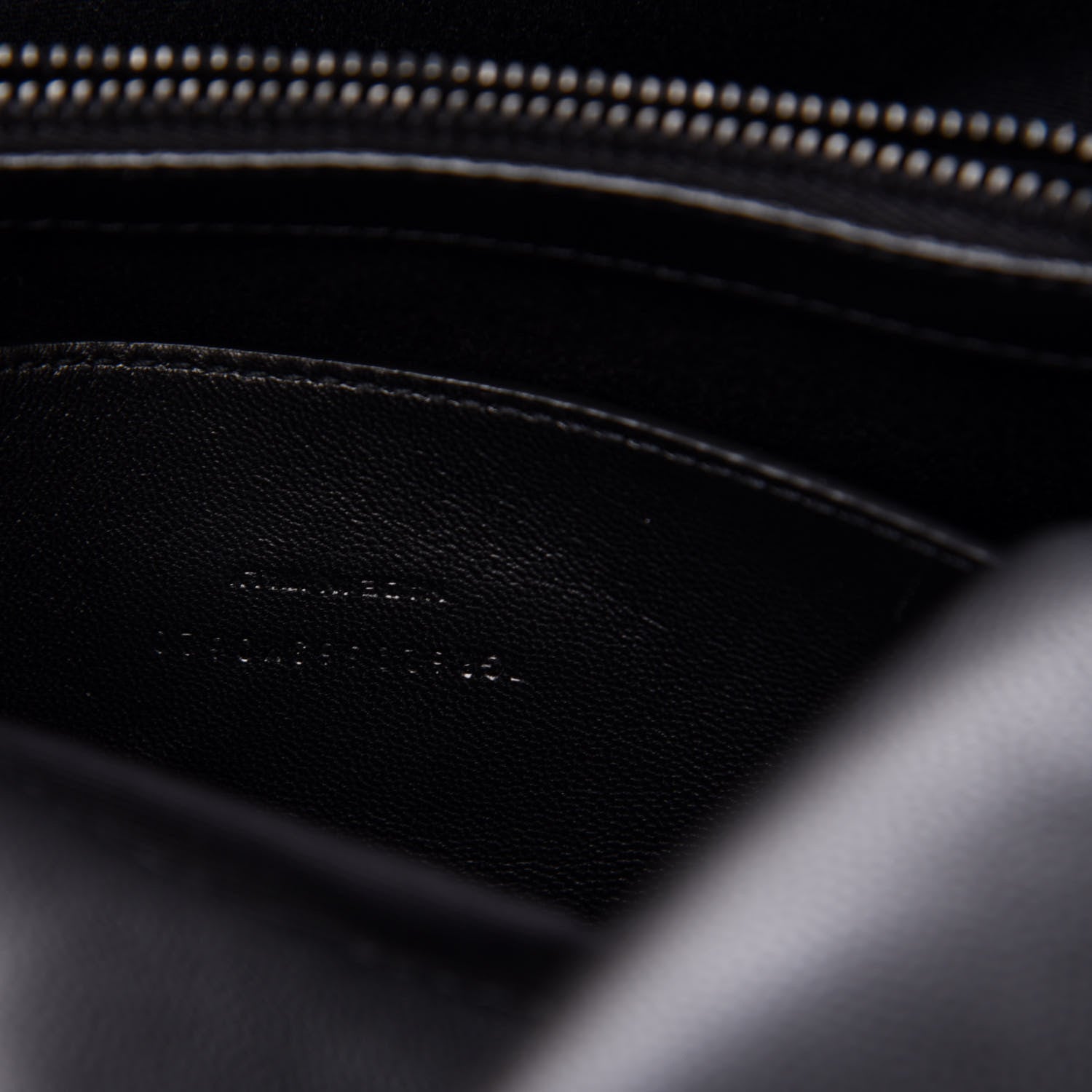 Saint Laurent Grain De Poudre Medium West Hollywood Monogram Fold-Over Black 7 of 10