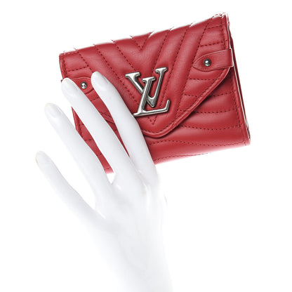 Louis Vuitton Calfskin New Wave Compact Wallet Rouge 2 of 8
