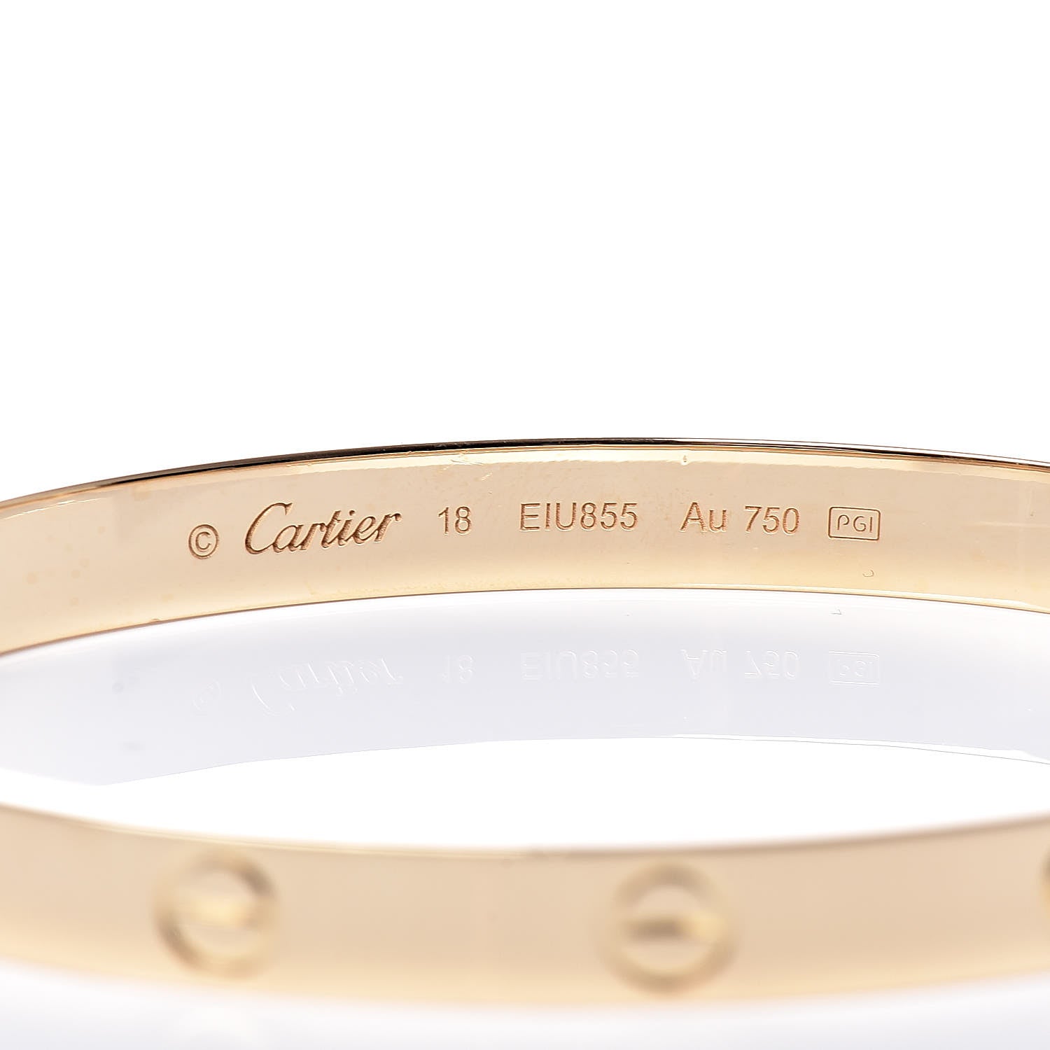 Cartier 18K Yellow Gold LOVE Bracelet 18 5 of 5
