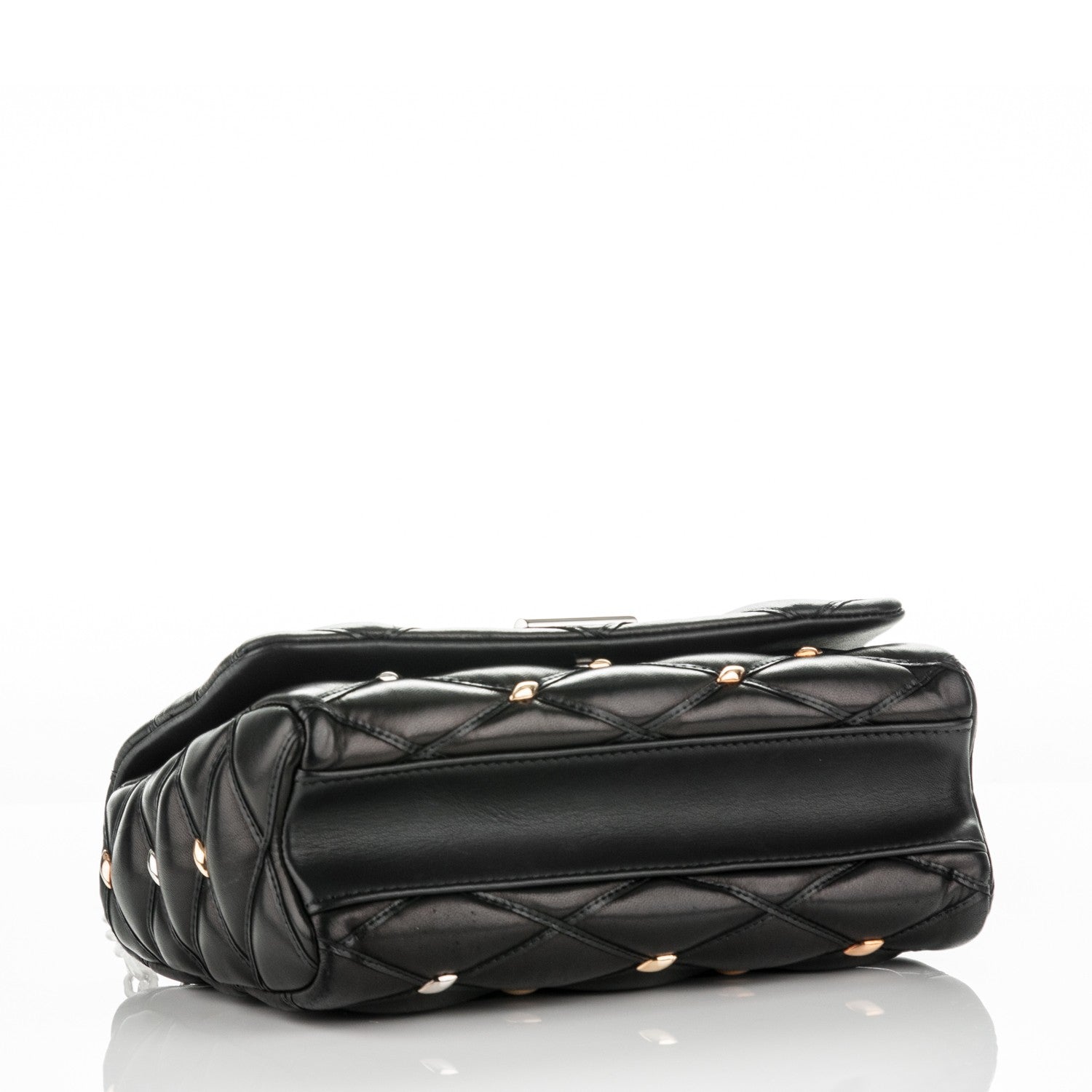 Louis Vuitton Lambskin Studded Malletage GO-14 PM Black 4 of 8