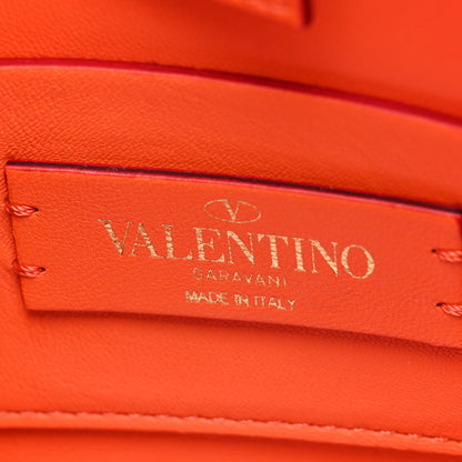 Valentino Garavani Nappa Small Roman Stud The Handle Bag Orange Zest 7 of 9