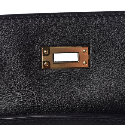 Hermes Swift Kelly Pochette Clutch Black 16 of 31