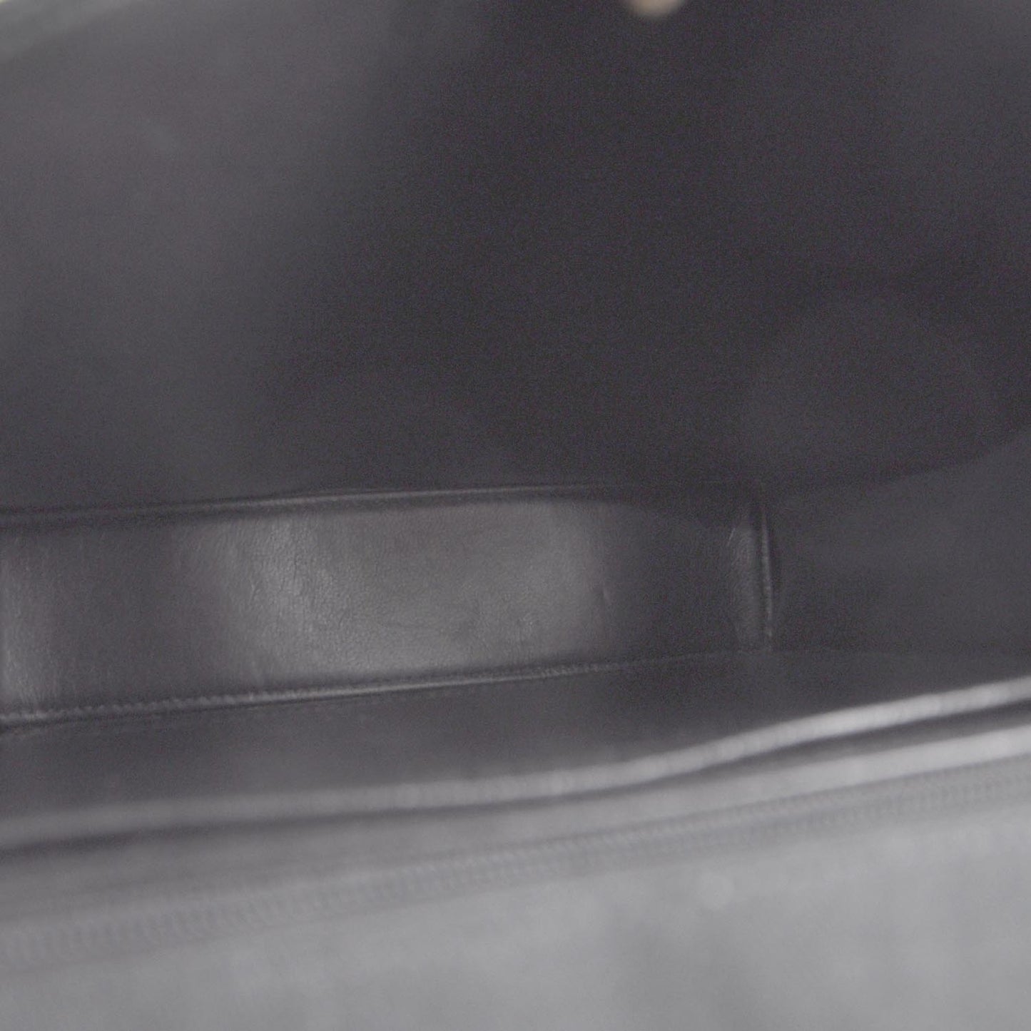 Canvas Quilted Coco ID Chain Bag Black