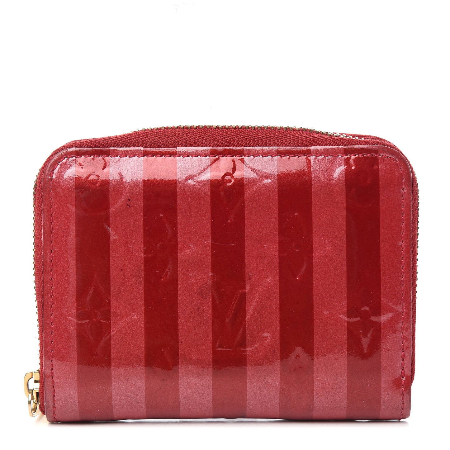 Vernis Rayures Zippy Coin Purse Pomme D'Amour