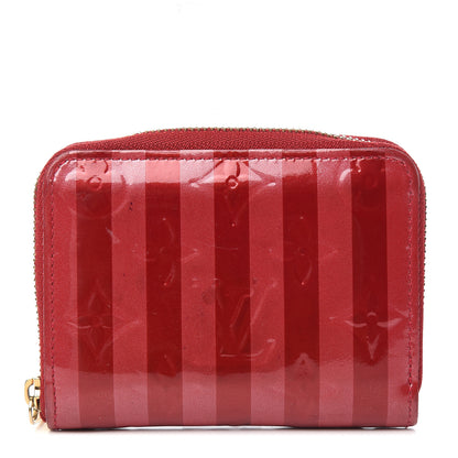 Louis Vuitton Vernis Rayures Zippy Coin Purse Pomme D'Amour 1 of 6