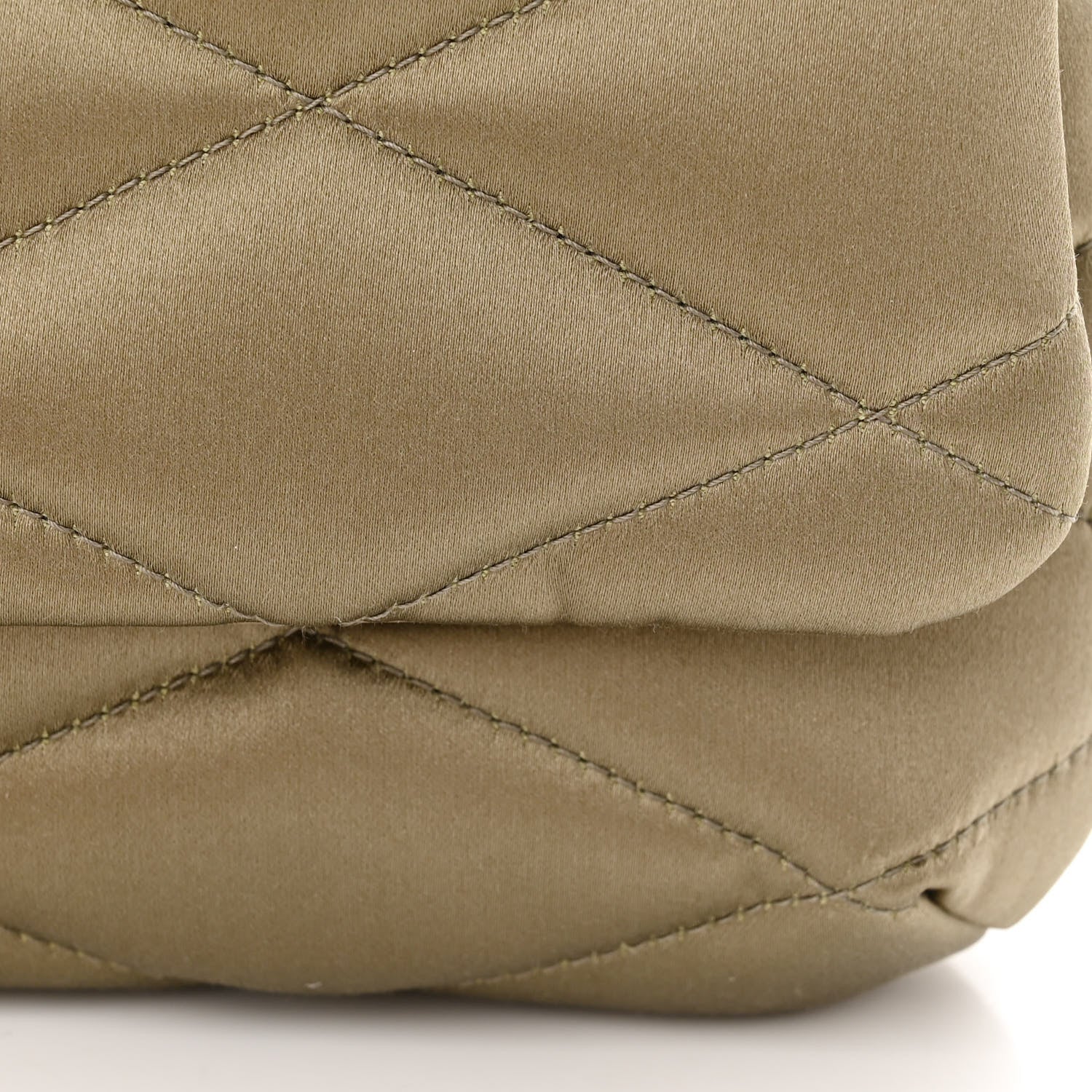 Saint Laurent Satin Quilted Le 57 Diamond Shoulder Bag Mouse 12 of 15