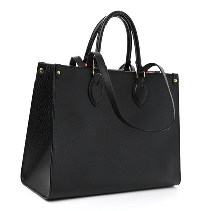 Louis Vuitton Epi Onthego MM Black 3 of 9