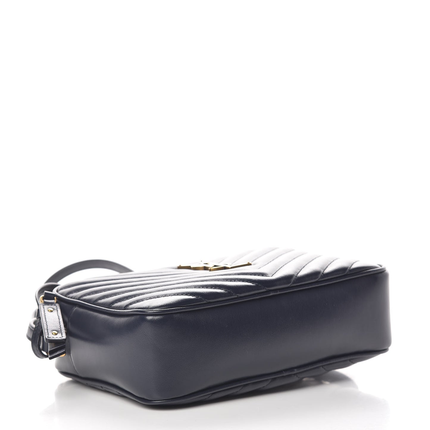 Calfskin Matelasse Monogram Lou Camera Bag Navy