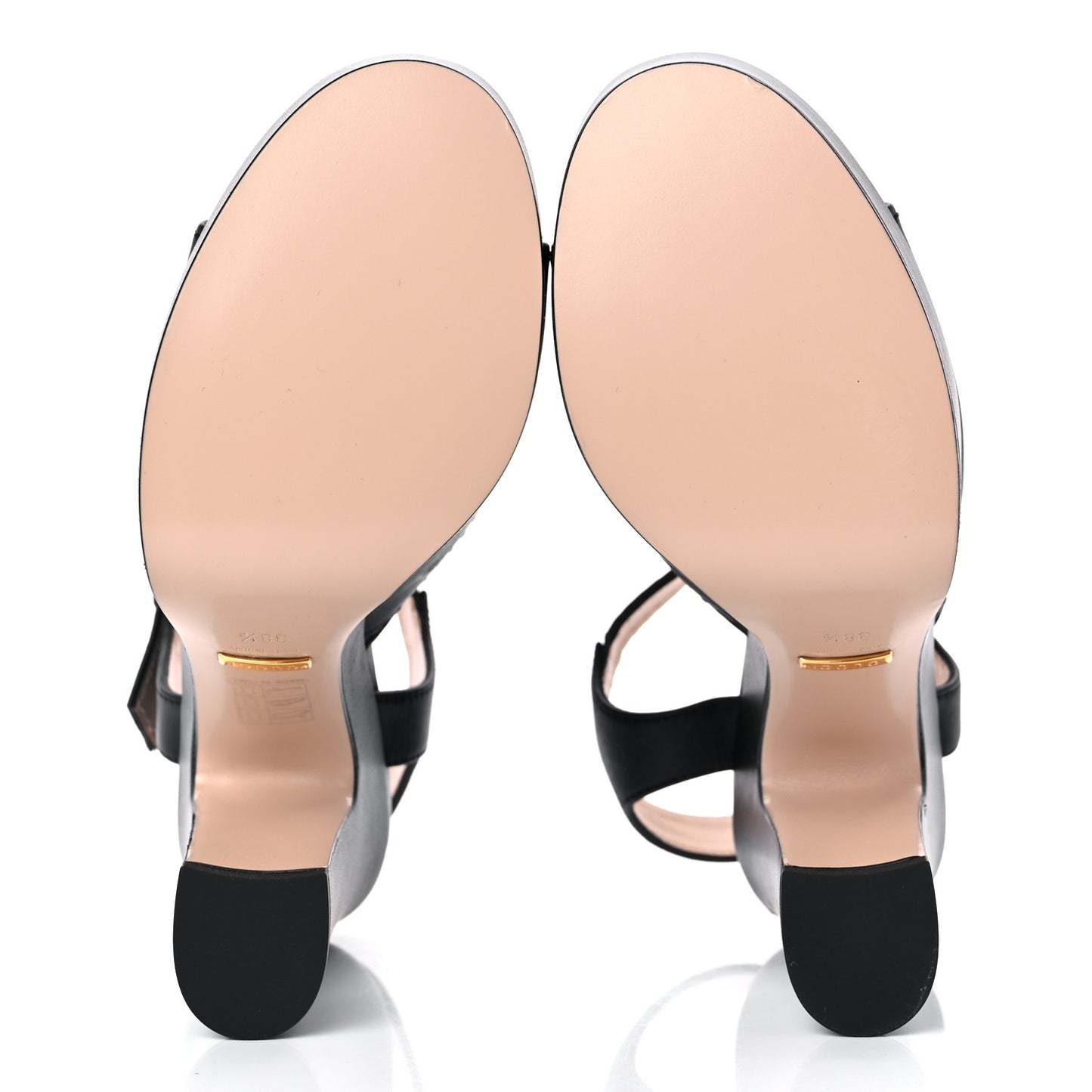 Nappa Charlotte Horsebit 40/135mm Platform Sandals 38.5 Black