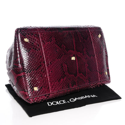 Dolce & Gabbana Python Doctor Bag Bordeaux 4 of 7
