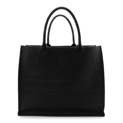 Christian Dior Oblique Calfskin Embossed Large Book Tote TBlack 1 of 13