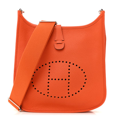 Hermes Taurillon Clemence Evelyne III PM Feu 2 of 27