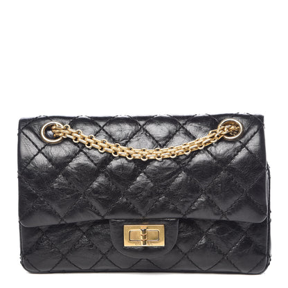 Chanel Aged Calfskin Quilted 2.55 Reissue 224 Flap Black 1 of 9