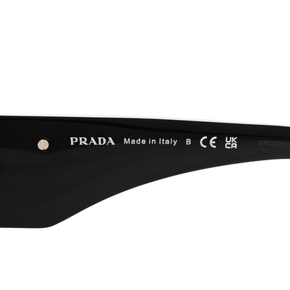 Prada Acetate Oval Symbole Sunglasses SPR 20Z Black 6 of 8