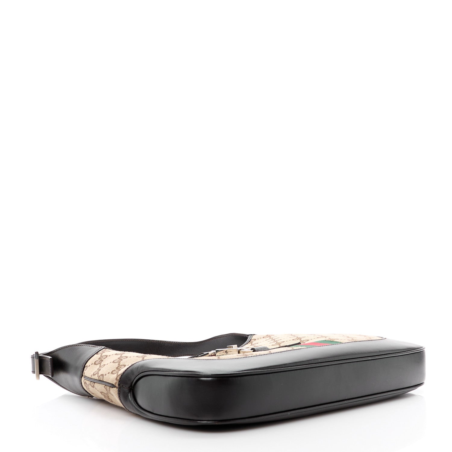 Gucci Monogram Web Jackie O Hobo Dark Brown 4 of 12