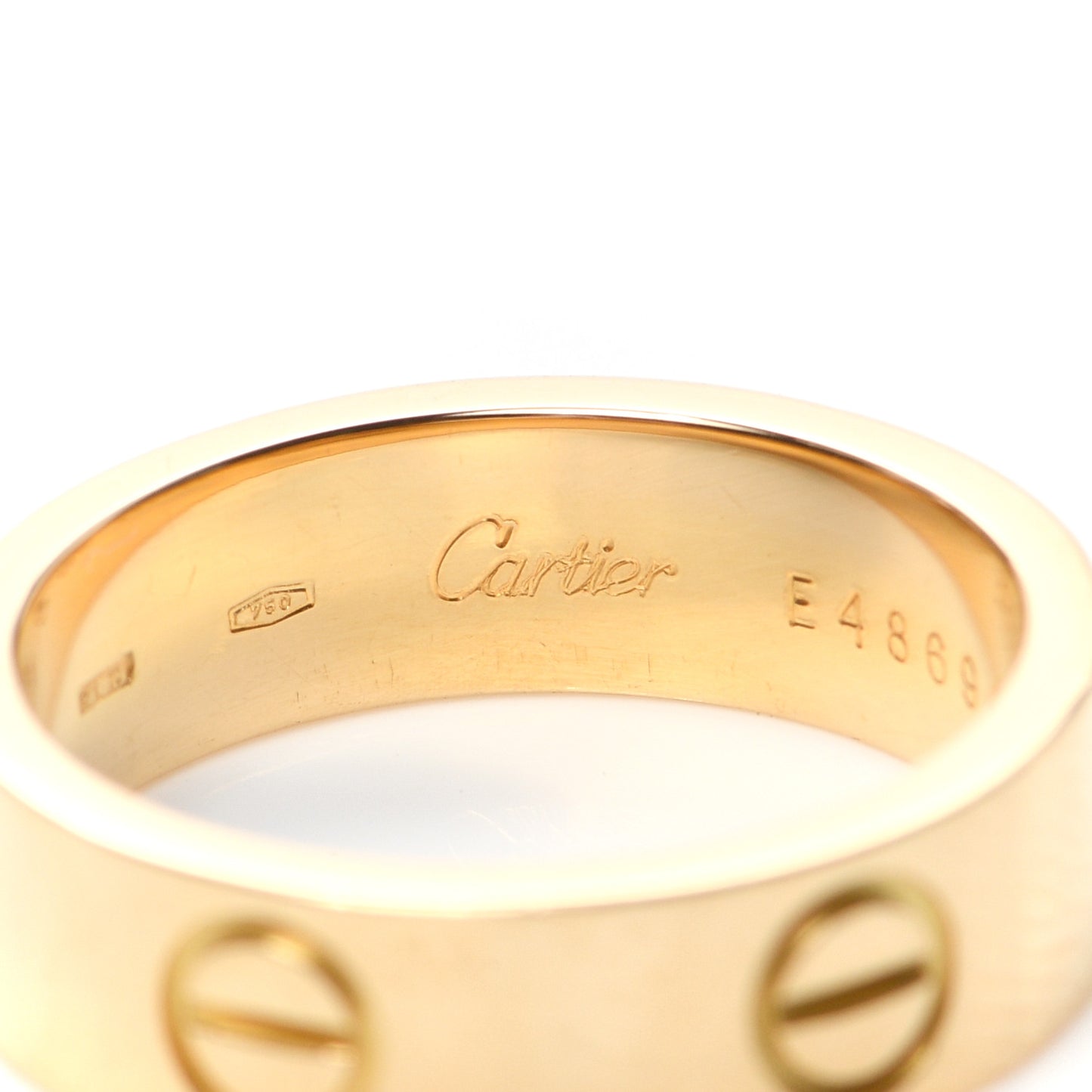 18K Yellow Gold 5.5mm LOVE Ring 53 6.5