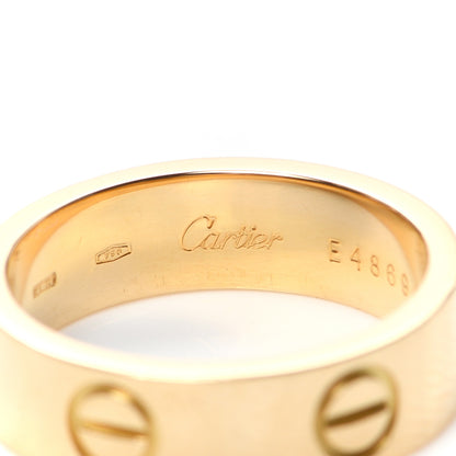 Cartier 18K Yellow Gold 5.5mm LOVE Ring 53 6.5 4 of 5
