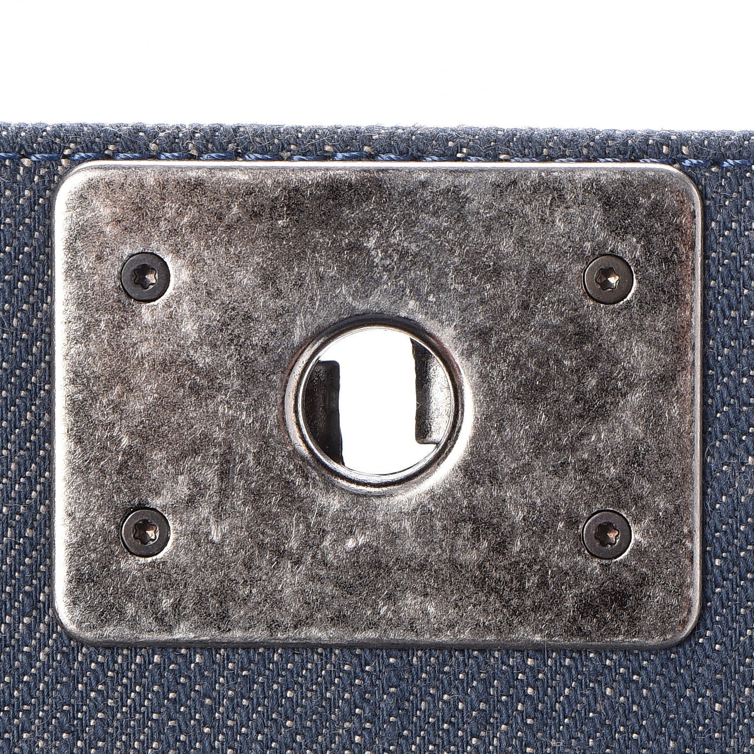 Chanel Denim Chevron Quilted Medium Boy Flap Blue 11 of 11