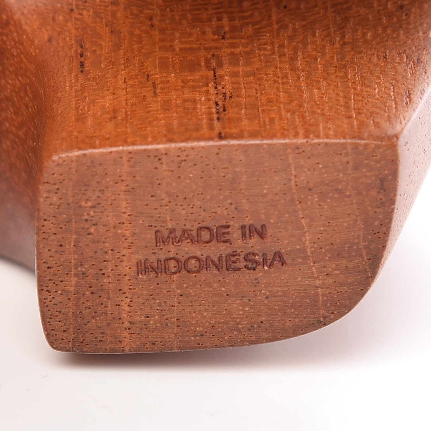 Hermes Mahogany Wood Elephant Lao Paperweight Naturel 8 of 9