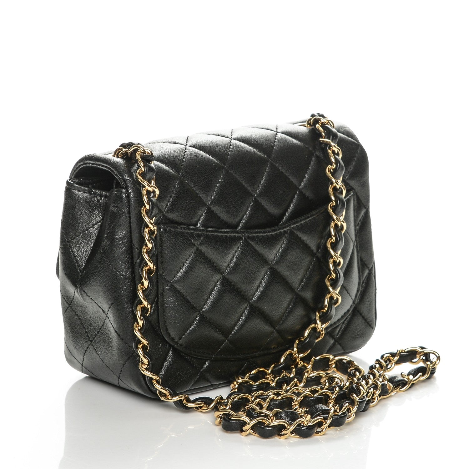 Chanel Lambskin Quilted Mini Square Flap Black 3 of 7