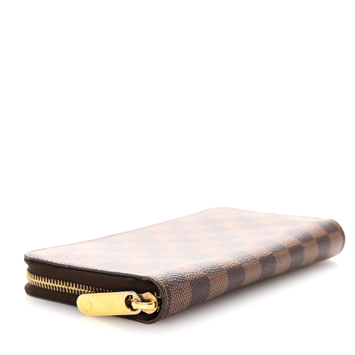 Damier Ebene Zippy Wallet Rose Ballerine
