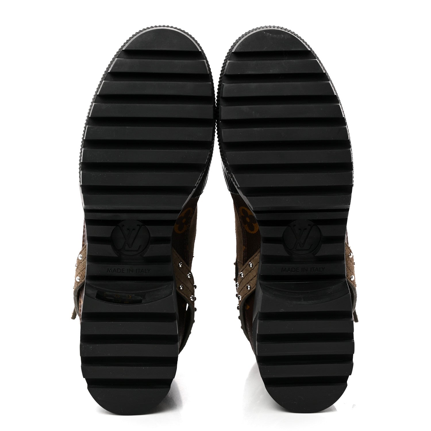 Louis Vuitton Suede Calfskin Monogram Laureate Platform Desert Boots 36.5 Kaki 5 of 12
