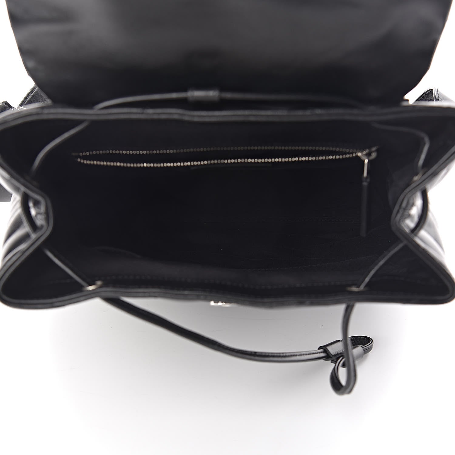 Saint Laurent Calfskin Y Quilted Monogram Medium Loulou Backpack Black 5 of 10