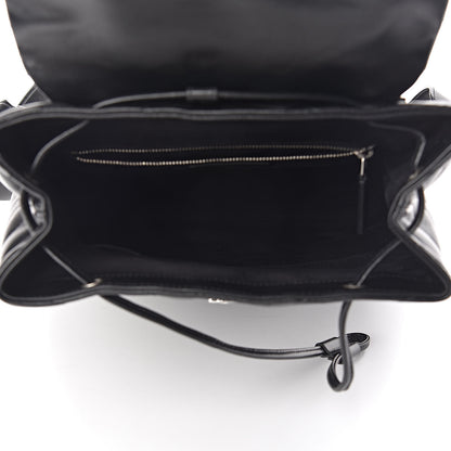 Saint Laurent Calfskin Y Quilted Monogram Medium Loulou Backpack Black 5 of 10