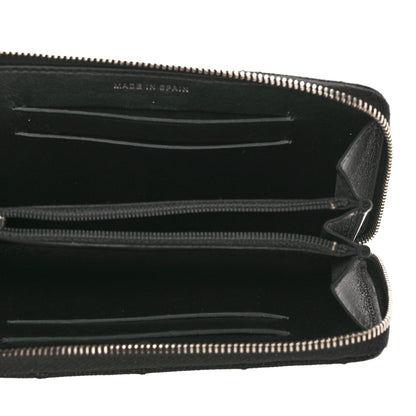 Chanel Iridescent Caviar Quilted Medium Zip Around Wallet Black 5 of 9