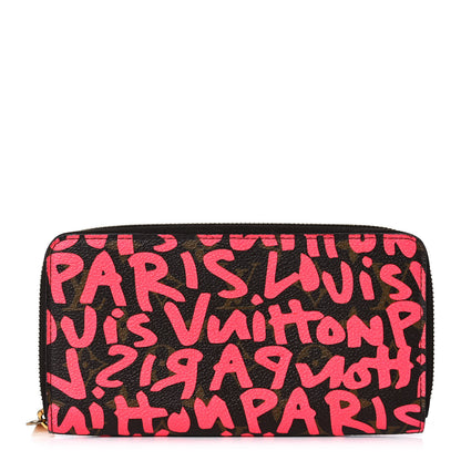 Louis Vuitton Monogram Graffiti Zippy Wallet Fuchsia 1 of 10