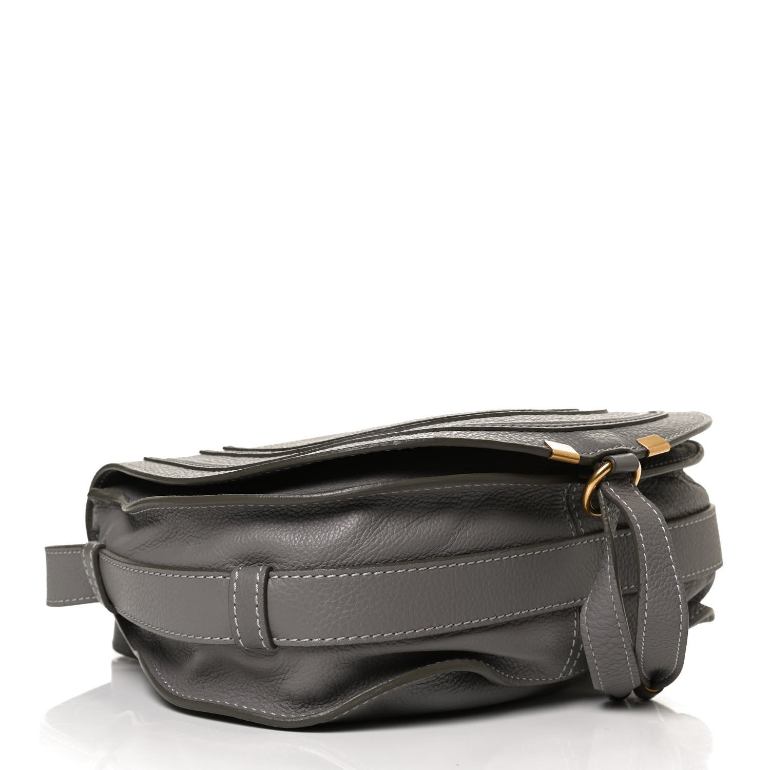 Chloe Calfskin Medium Marcie Round Crossbody Bag Cashmere Grey 3 of 8